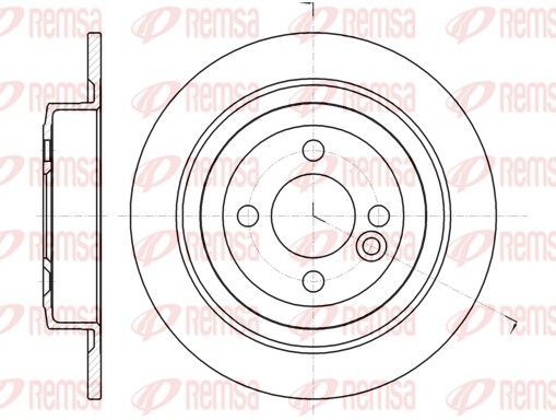 Stabdžių diskas REMSA 61443.00