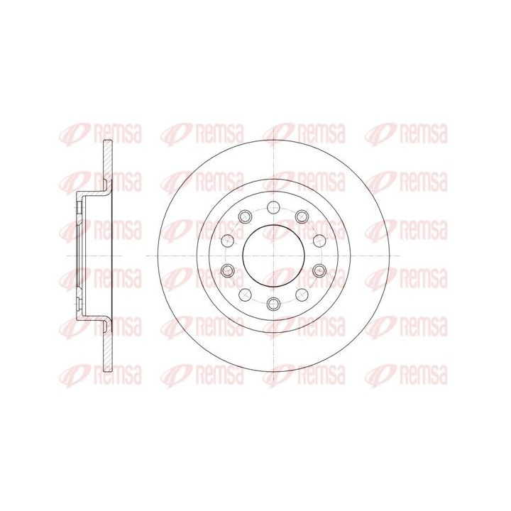 Stabdžių diskas REMSA 61445.00