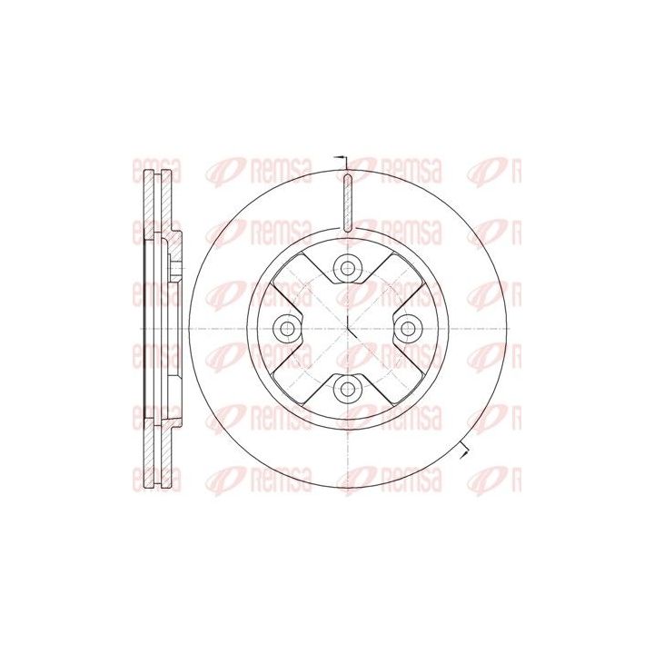 Stabdžių diskas REMSA 6145.10