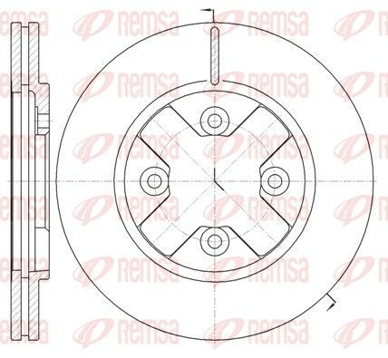 Stabdžių diskas REMSA 6145.10