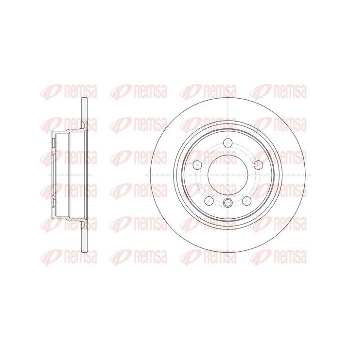 Stabdžių diskas REMSA 61450.00