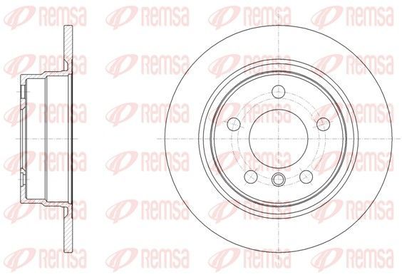 Stabdžių diskas REMSA 61450.00