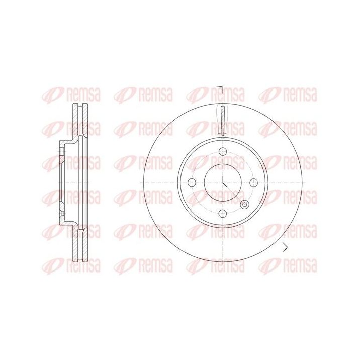 Stabdžių diskas REMSA 61456.10