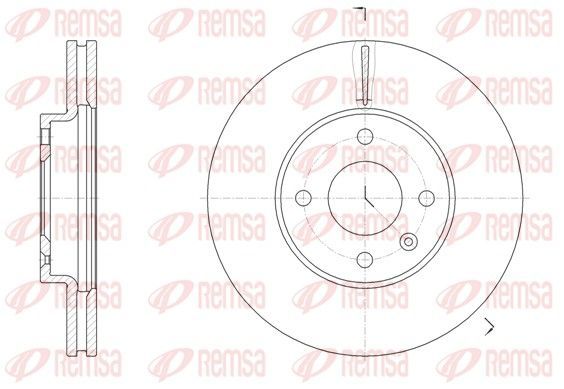 Stabdžių diskas REMSA 61456.10