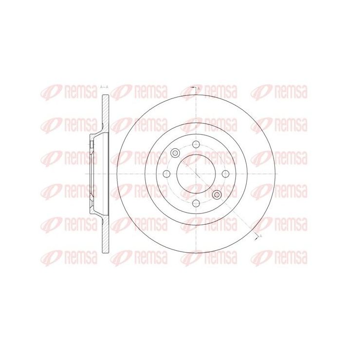 Stabdžių diskas REMSA 61457.00