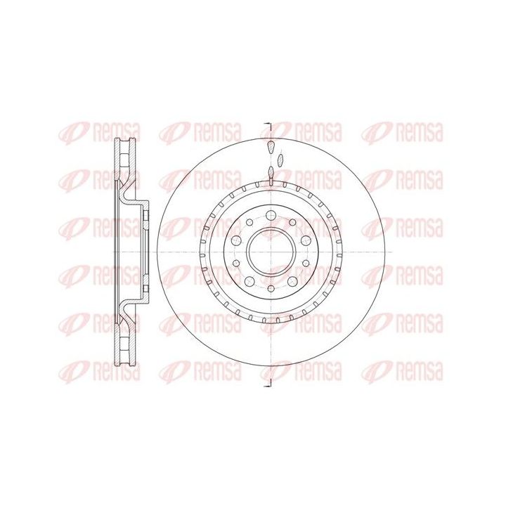 Stabdžių diskas REMSA 61458.10