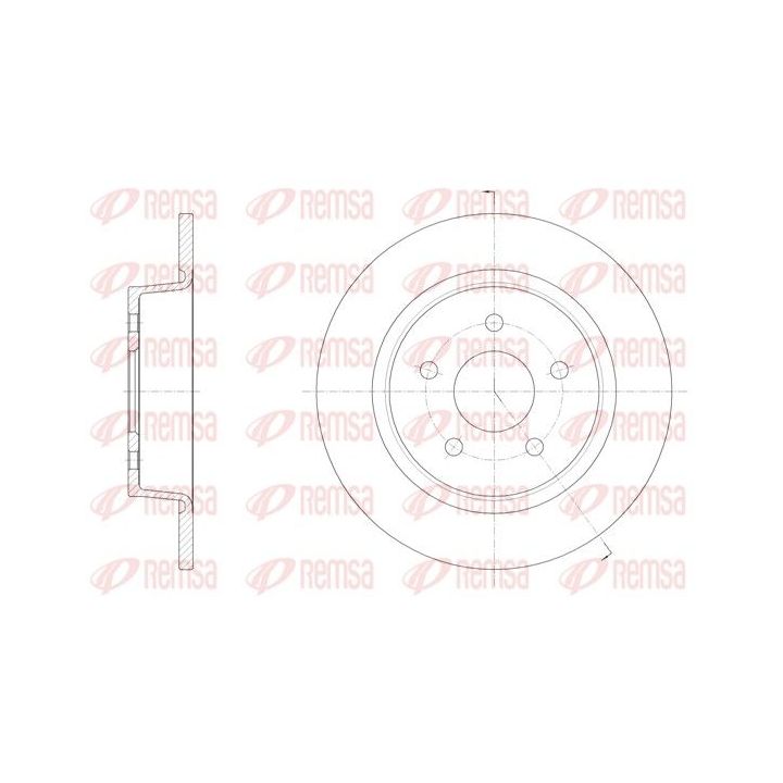 Stabdžių diskas REMSA 61459.00