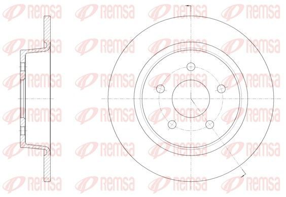 Stabdžių diskas REMSA 61459.00