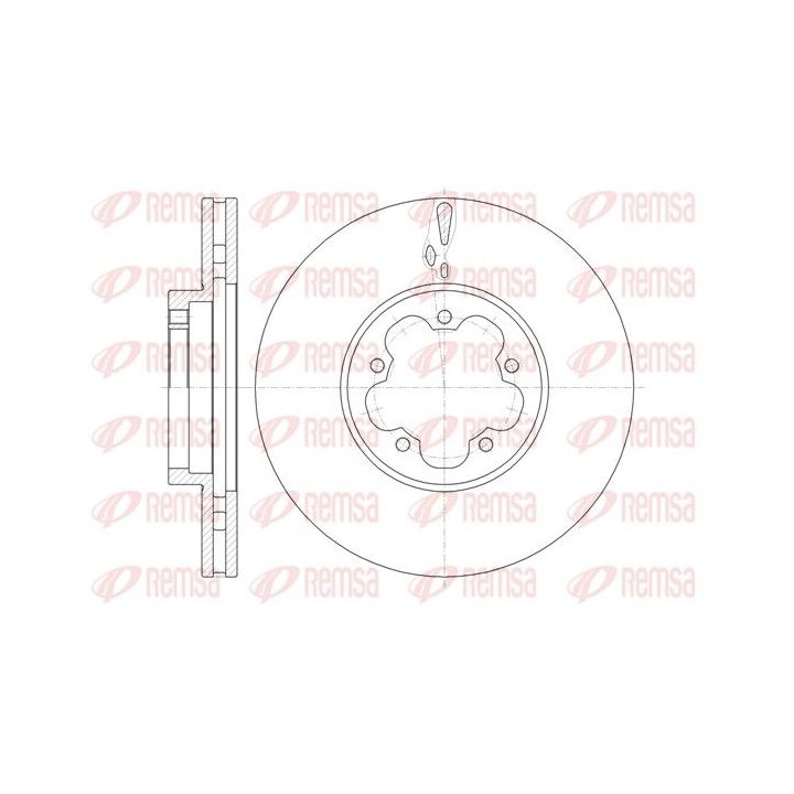 Stabdžių diskas REMSA 61460.10