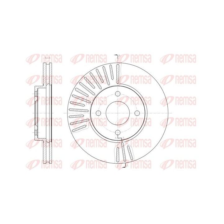 Stabdžių diskas REMSA 61467.10
