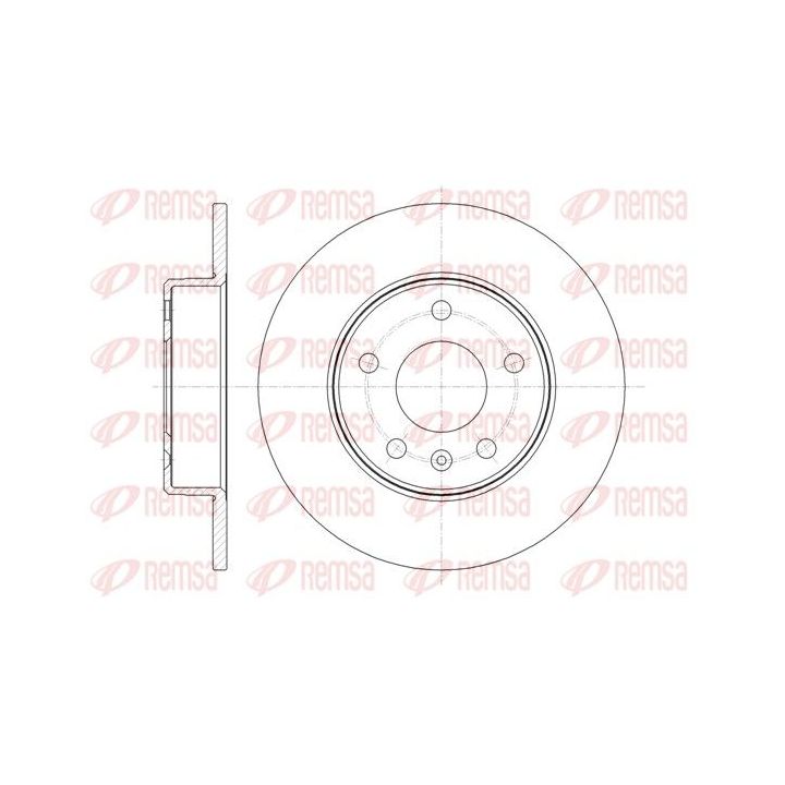 Stabdžių diskas REMSA 61468.00