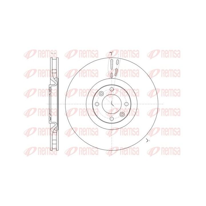 Stabdžių diskas REMSA 61470.10