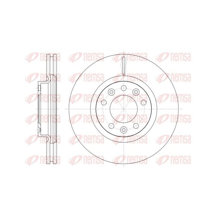 Stabdžių diskas REMSA 61471.10
