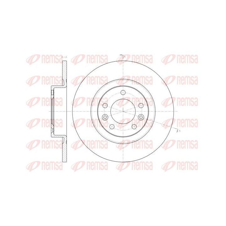 Stabdžių diskas REMSA 61473.00