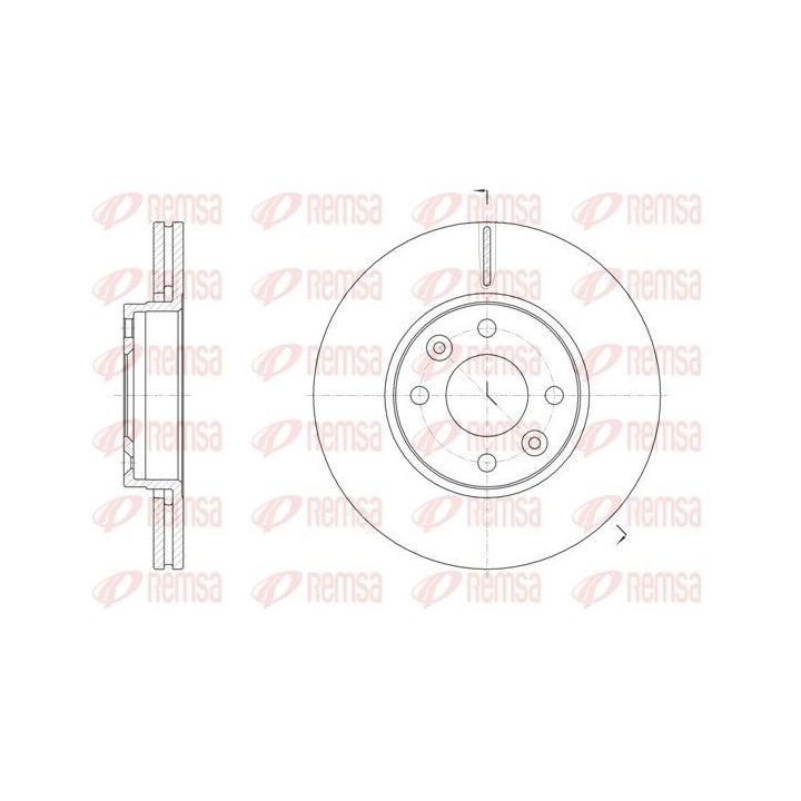 Stabdžių diskas REMSA 61474.10