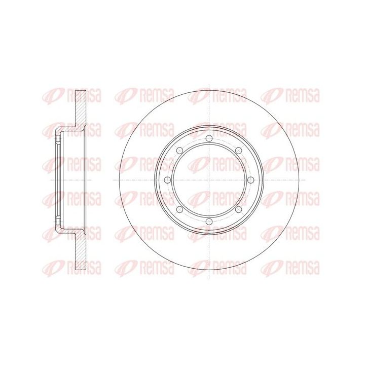 Stabdžių diskas REMSA 61476.00