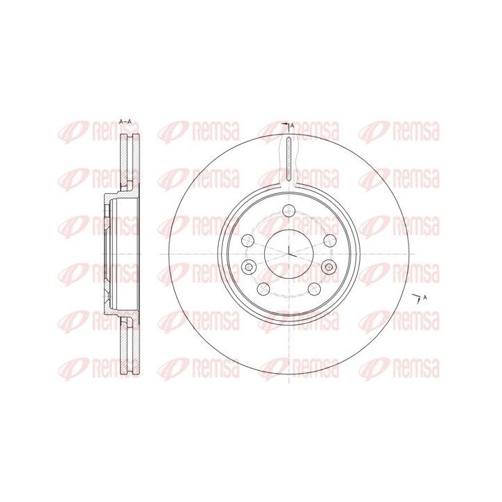 Stabdžių diskas REMSA 61477.10