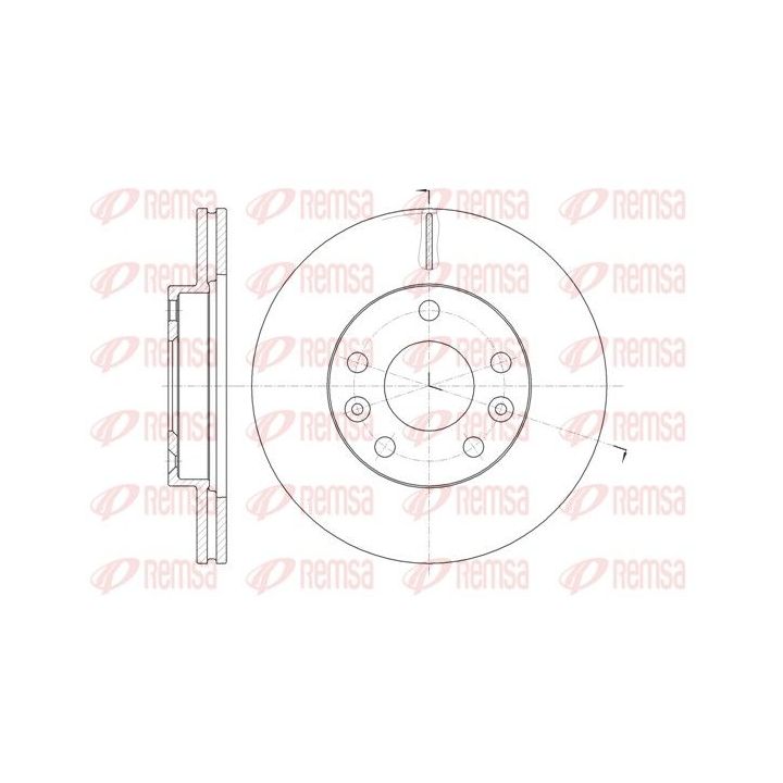 Stabdžių diskas REMSA 61478.10