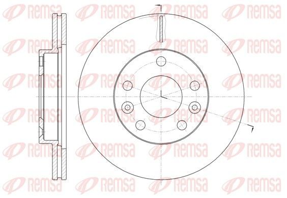 Stabdžių diskas REMSA 61478.10