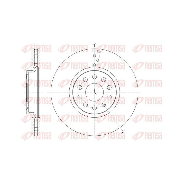 Stabdžių diskas REMSA 61479.10