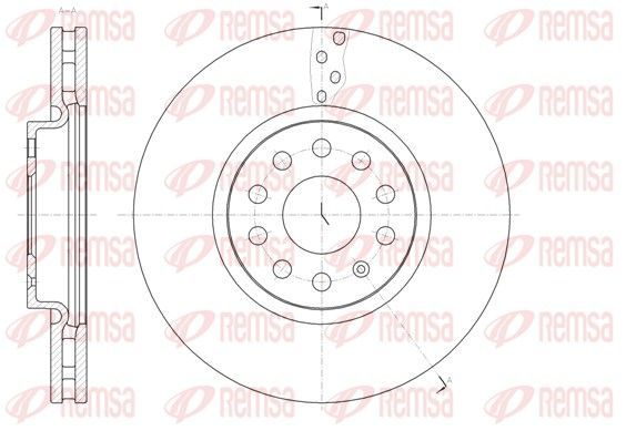 Stabdžių diskas REMSA 61479.10