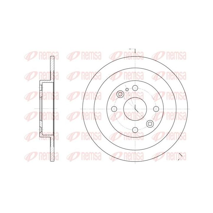 Stabdžių diskas REMSA 6148.00
