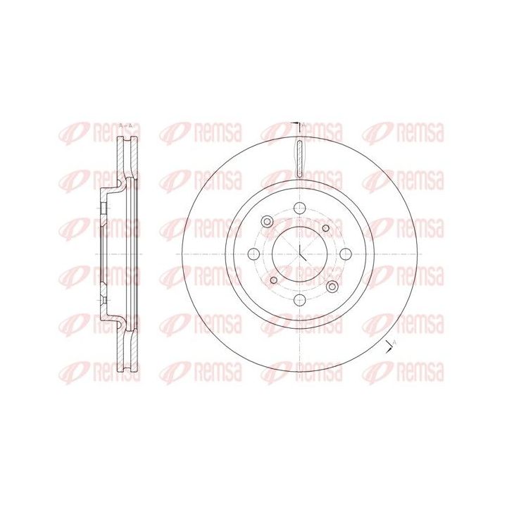 Stabdžių diskas REMSA 61481.10