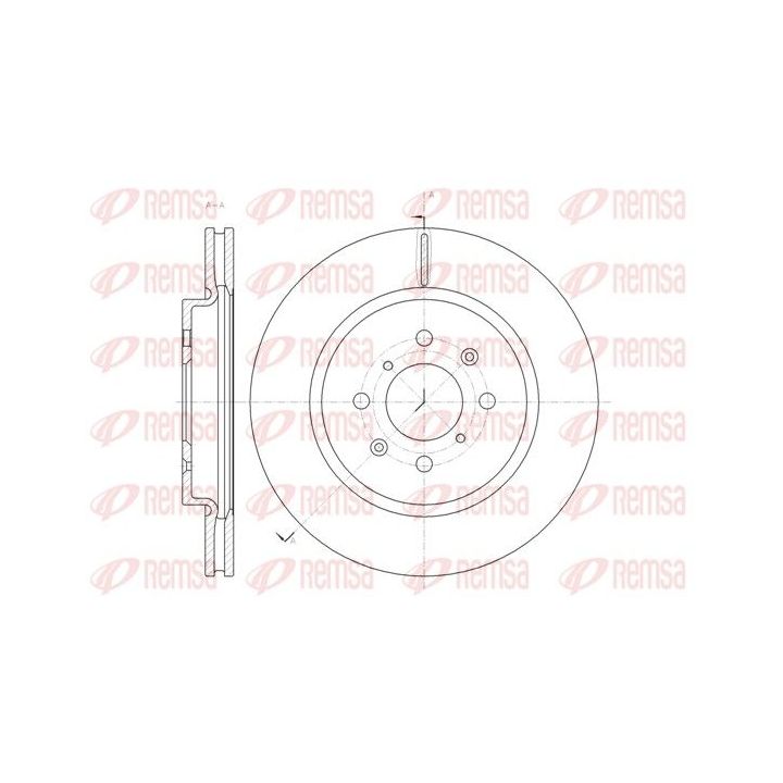 Stabdžių diskas REMSA 61482.10