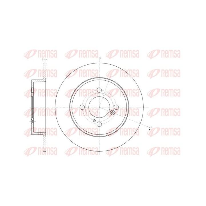 Stabdžių diskas REMSA 61483.00