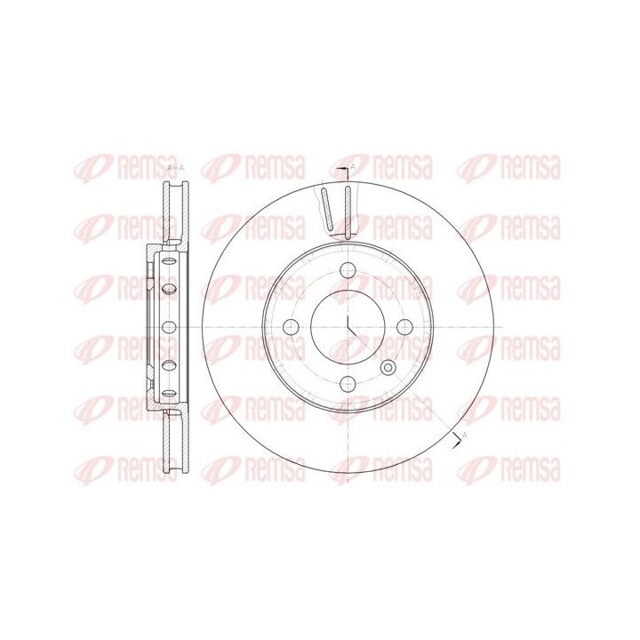 Stabdžių diskas REMSA 61484.10