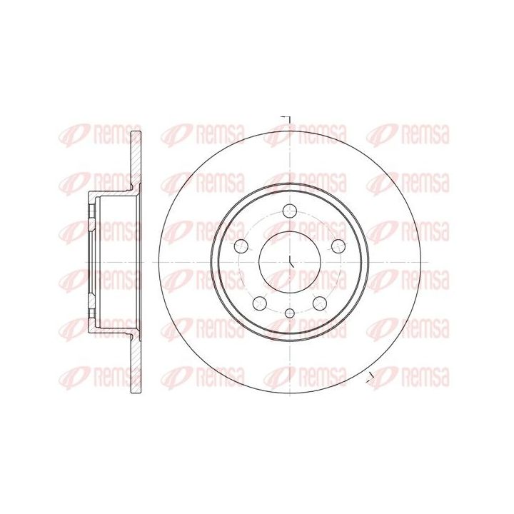 Stabdžių diskas REMSA 6149.00