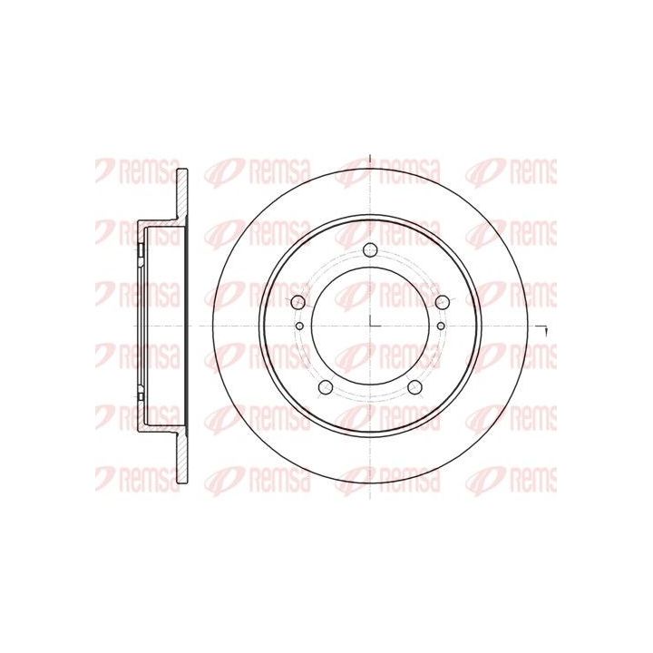 Stabdžių diskas REMSA 61490.00