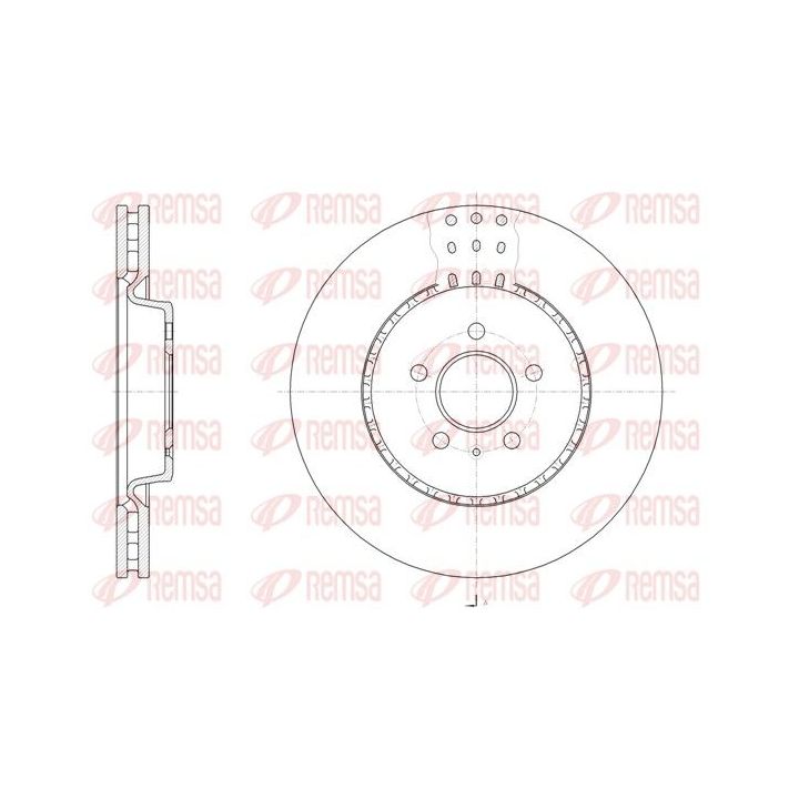 Stabdžių diskas REMSA 61493.10