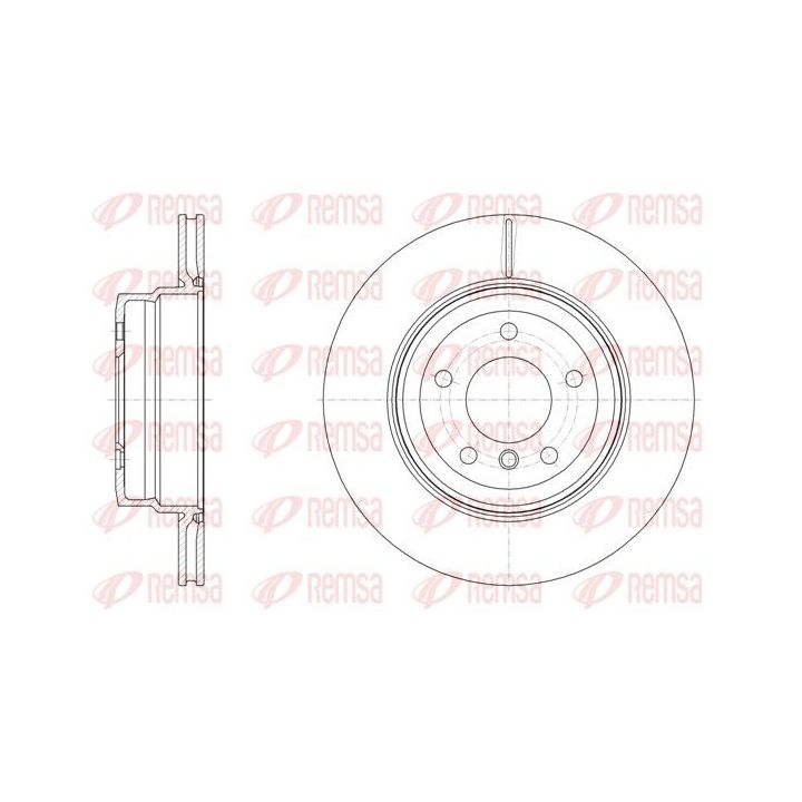 Stabdžių diskas REMSA 61494.10