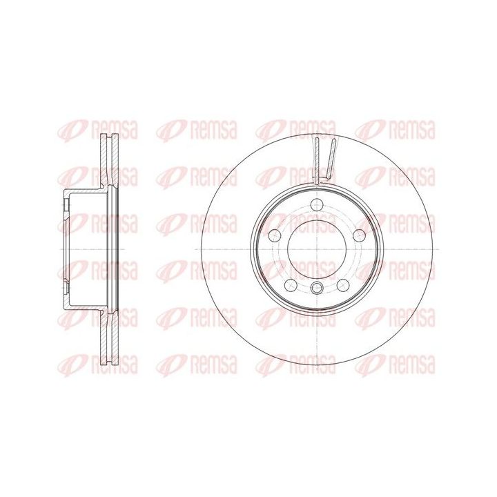 Stabdžių diskas REMSA 61496.10