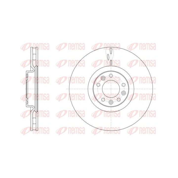 Stabdžių diskas REMSA 61498.10