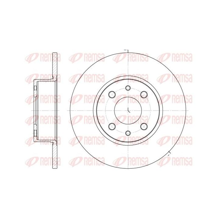 Stabdžių diskas REMSA 6150.00