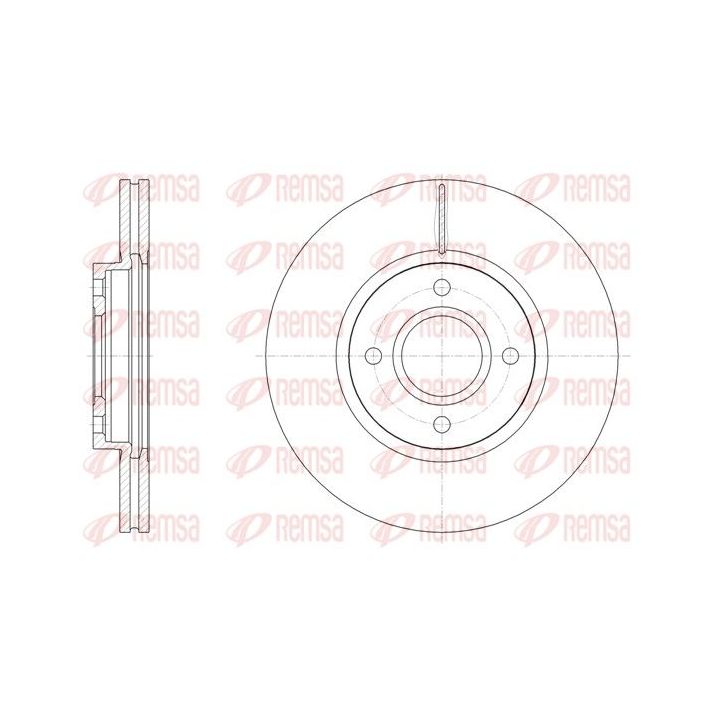 Stabdžių diskas REMSA 61502.10