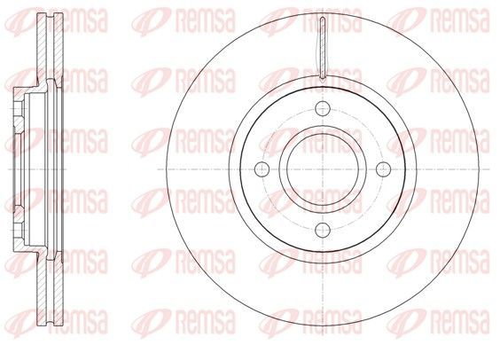 Stabdžių diskas REMSA 61502.10