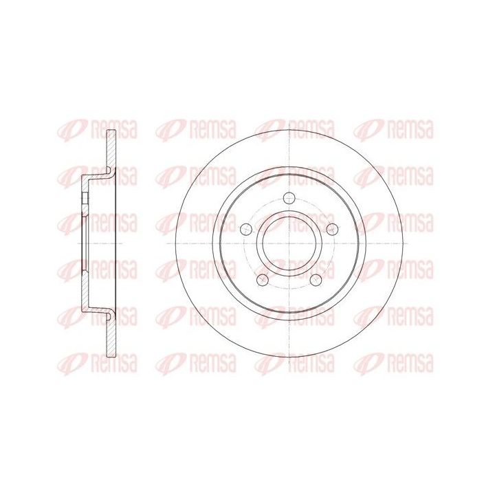 Stabdžių diskas REMSA 61503.00