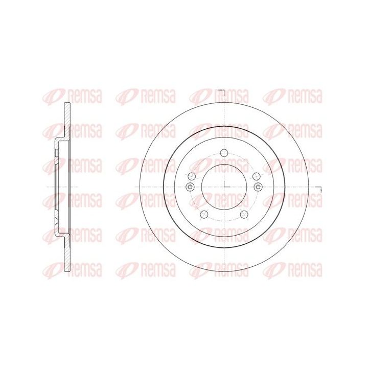 Stabdžių diskas REMSA 61506.00