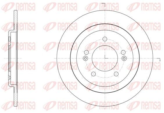 Stabdžių diskas REMSA 61506.00