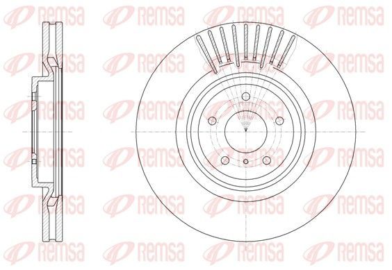 Stabdžių diskas REMSA 61508.10