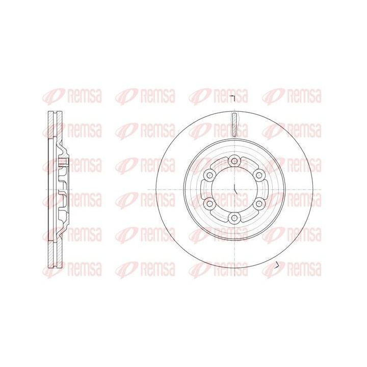 Stabdžių diskas REMSA 61510.10