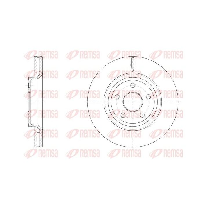 Stabdžių diskas REMSA 61512.10