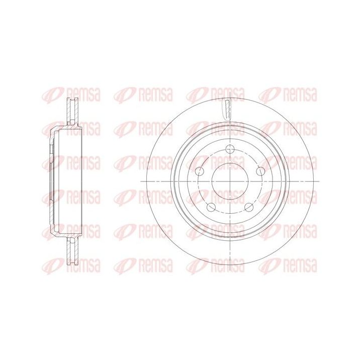 Stabdžių diskas REMSA 61513.10