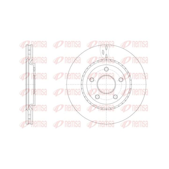 Stabdžių diskas REMSA 61515.10