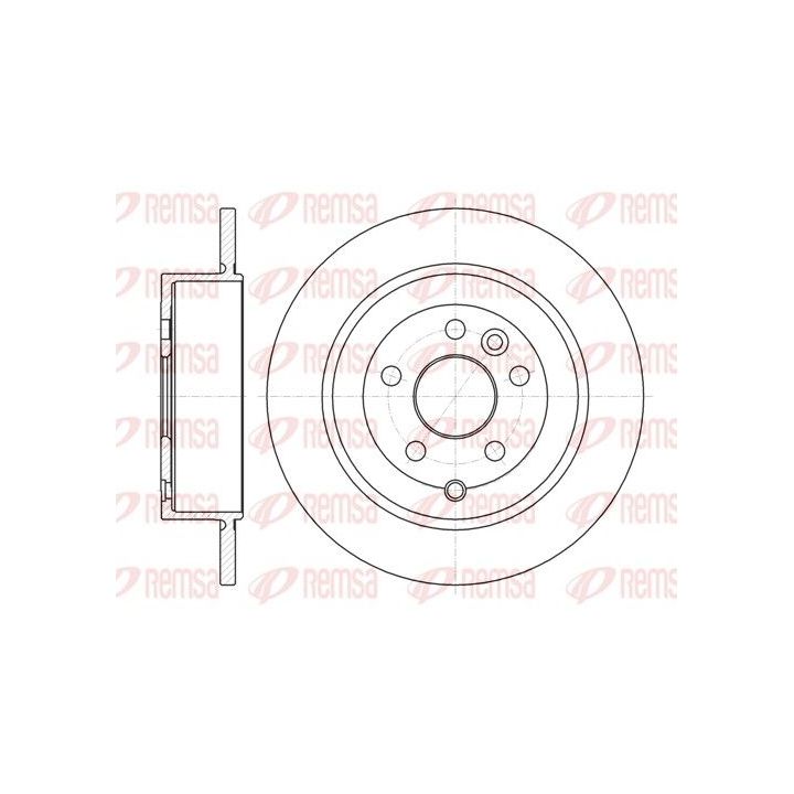Stabdžių diskas REMSA 61516.00