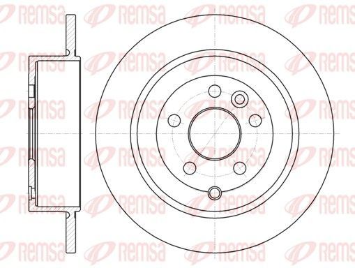 Stabdžių diskas REMSA 61516.00