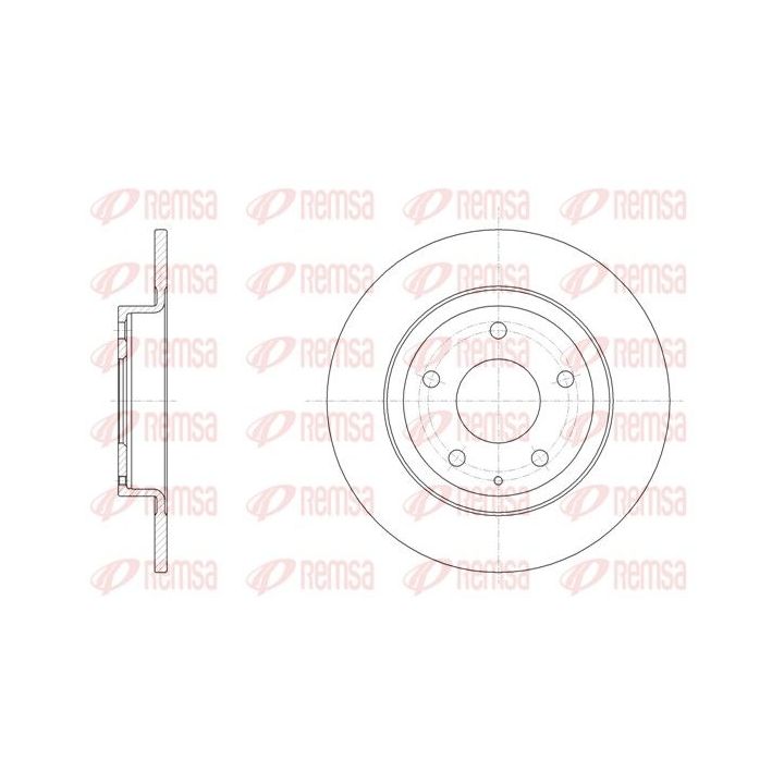 Stabdžių diskas REMSA 61519.00